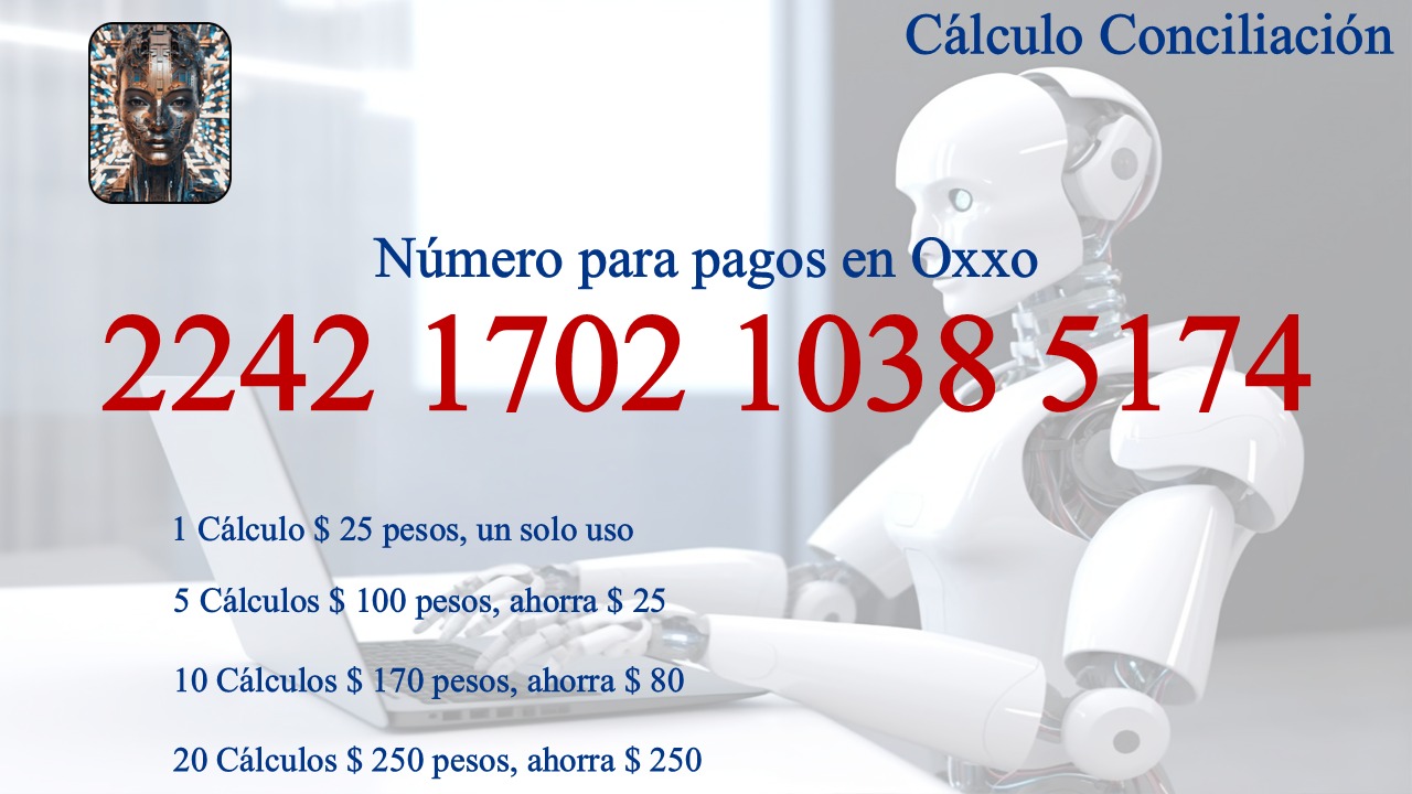 Datos para pago en OXXO
